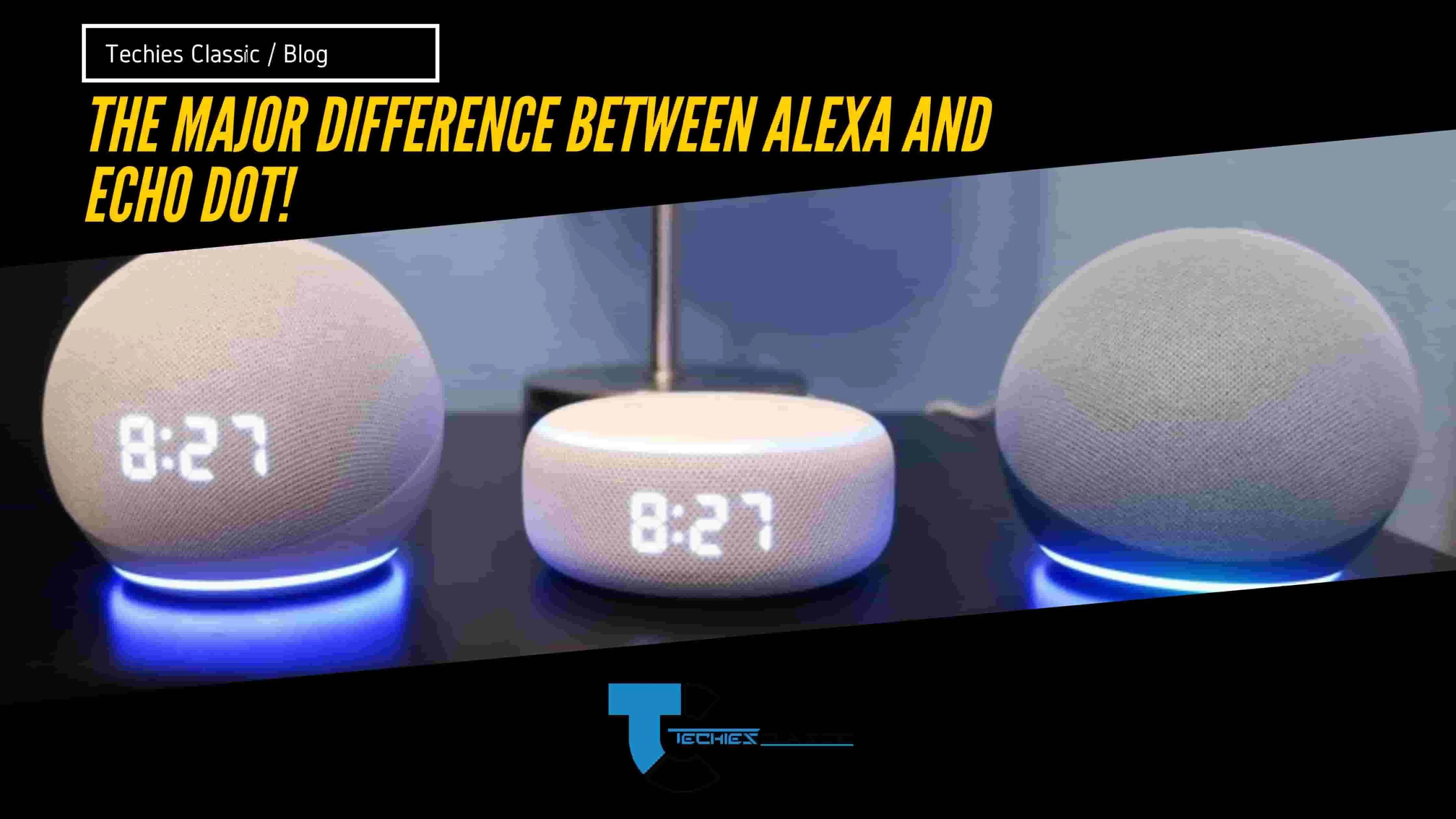 The Major difference between Alexa and Echo Dot!
