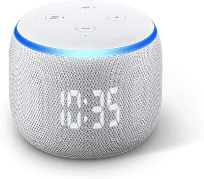 Echo Dot Smart Speaker with Clock and Alexa Sandstone