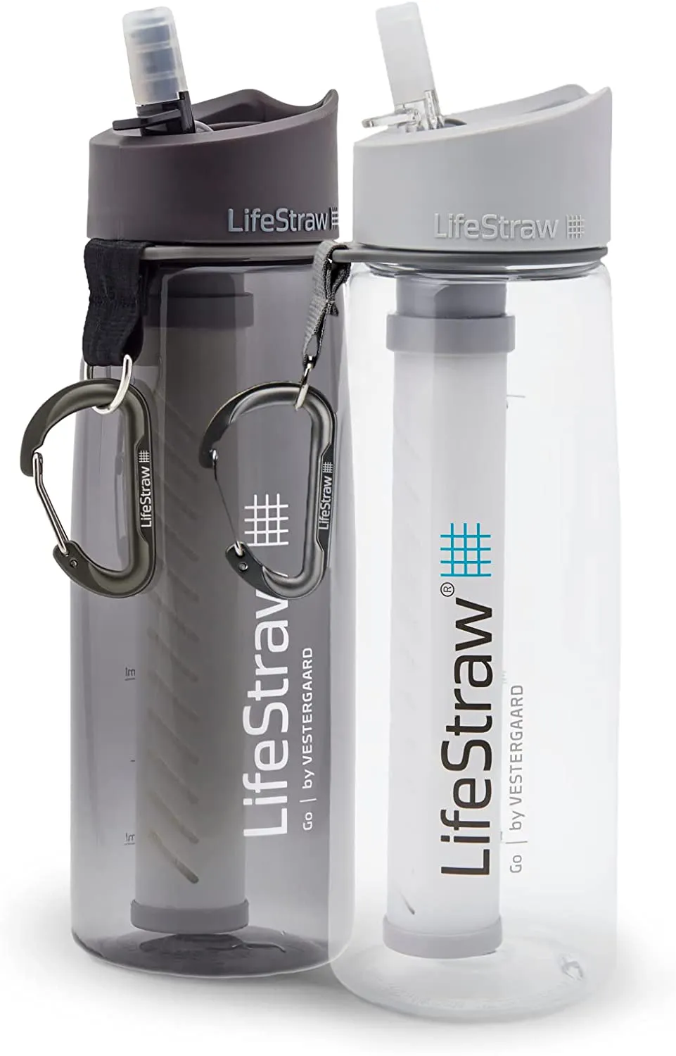 LifeStraw Go Water Filter 22 oz Bottle with 2-Stage Integrated Filter Straw