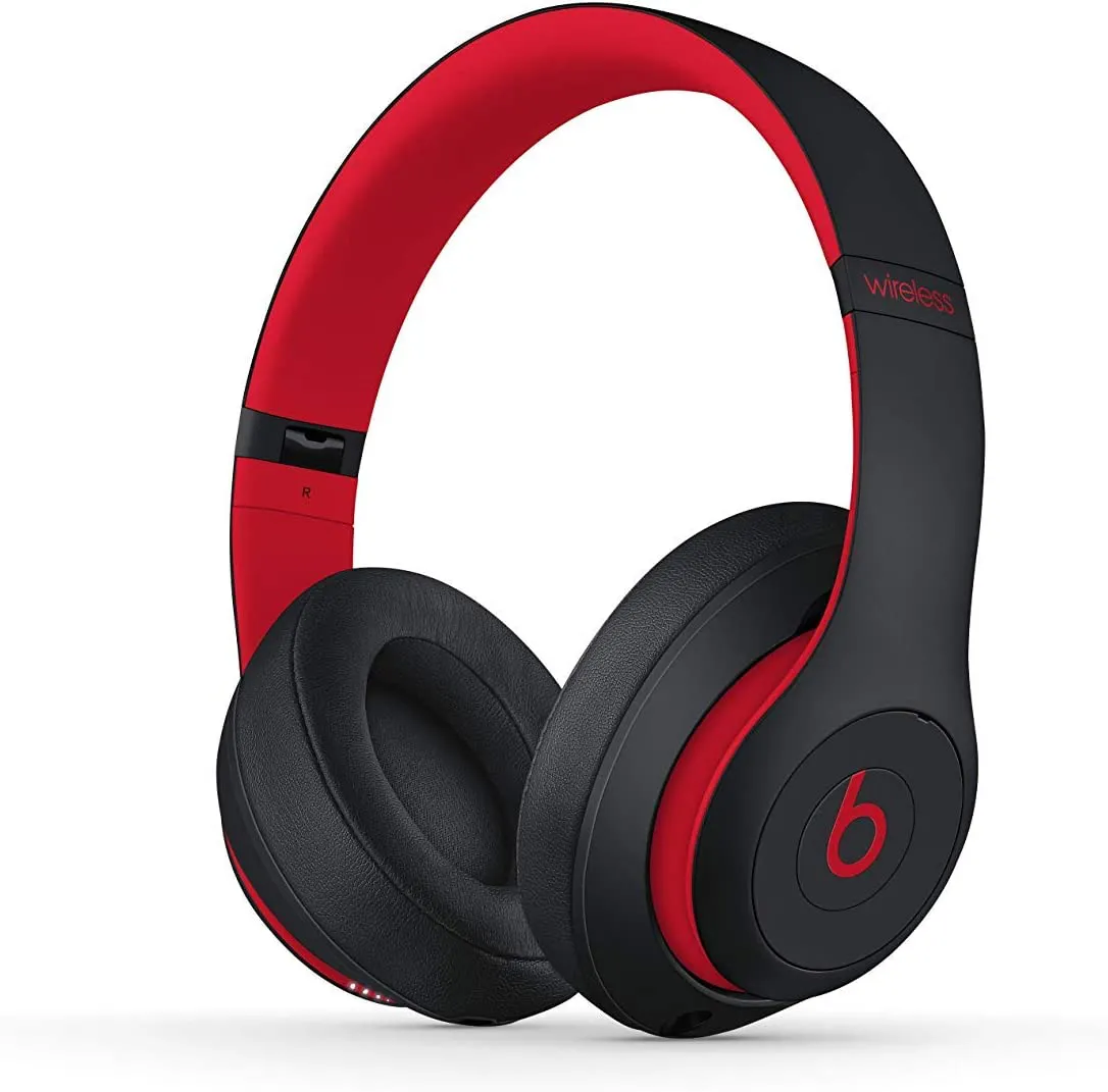 Beats Studio3 Wireless Headphones - Decade Collection, Defiant Black-Red