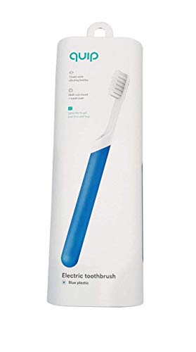 Quip Electric Toothbrush - Blue - Electric Brush and Travel Cover Mount (New Edition)